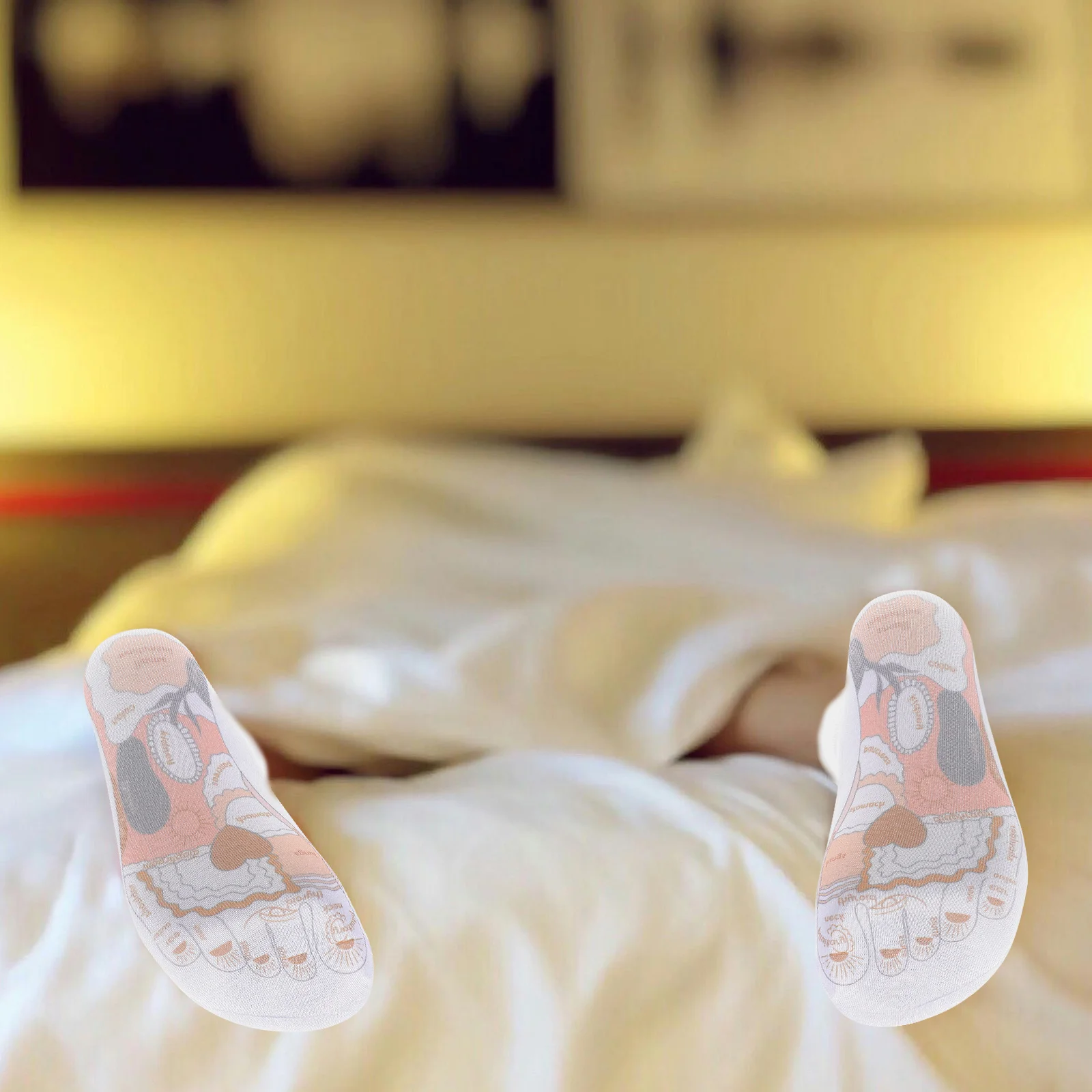 

1 комплект носков для акупрессуры и рефлексологии, массажные носки для ног, мягкая дышащая износостойкая ткань, материал с инструментами