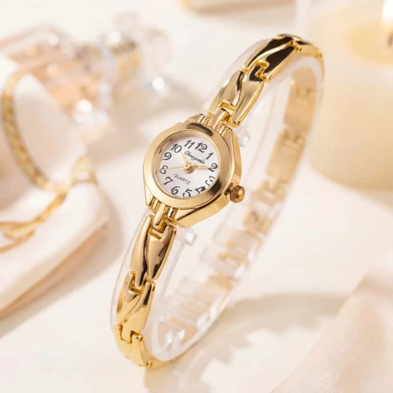 Fashion Women Quartz Bracelet Watch Retro Luxury Brand Small Dial Ladies Wristwatches Thin Elegant Woman Watches Montre Femme