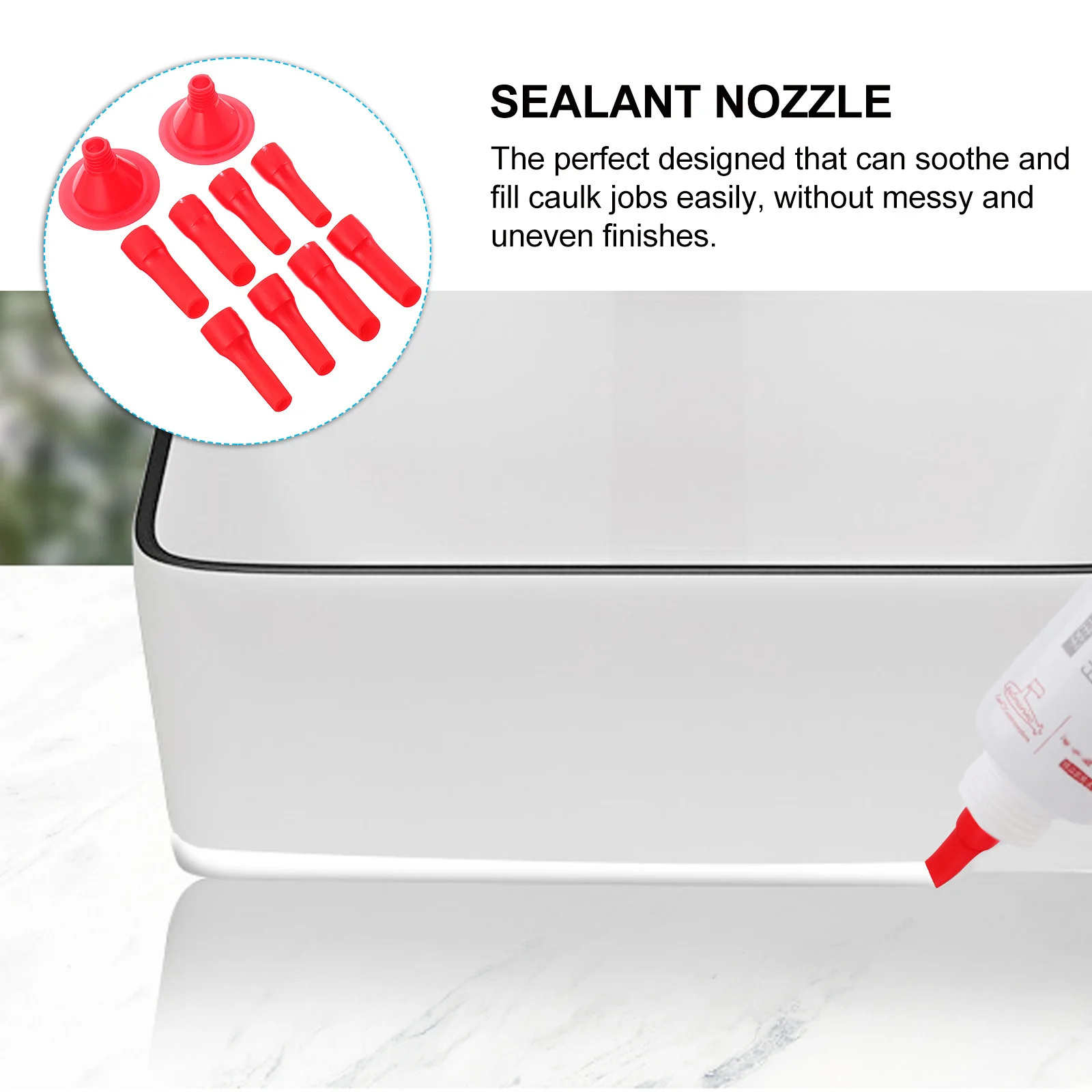 10 قطعة فوهة السد مانع التسرب البلاستيكي للمسة نهائية أملس على الأسطح غير المستوية المطبخ الحمام سقف السيارة نافذة الباب