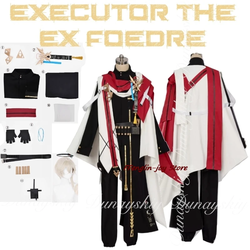 

Arknights Game Executor the Ex Foedere Cosplay With Beige Wigs And Exclusive Clothes For The Catholics Cosplay Costume Full Suit
