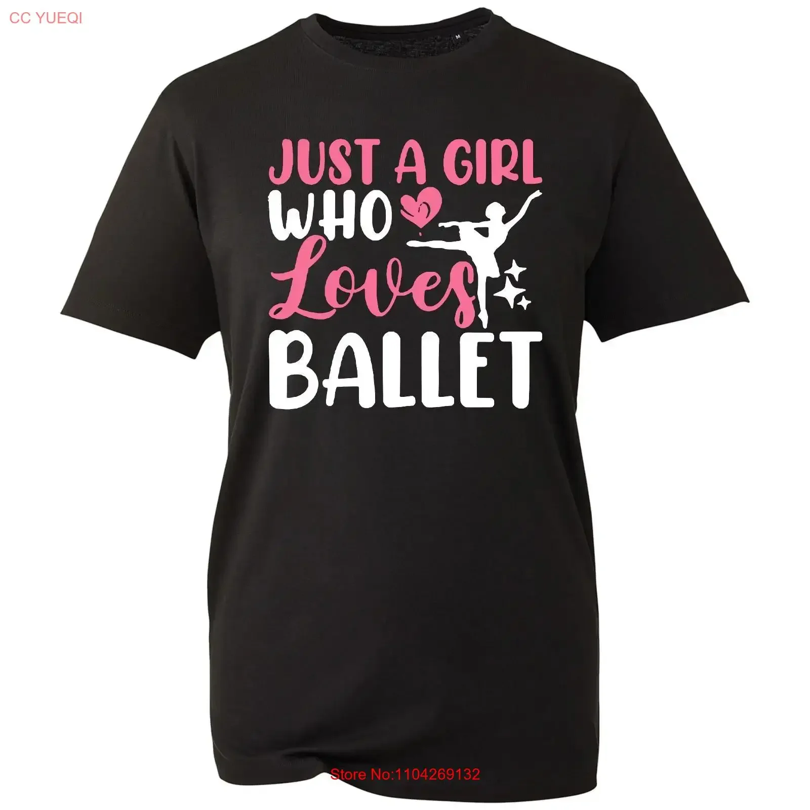 Dance Lovers T shirt Just A Girl Who Loves To Ballet Top Latest Womens long or short sleeves vintage Washed Stretched fashion