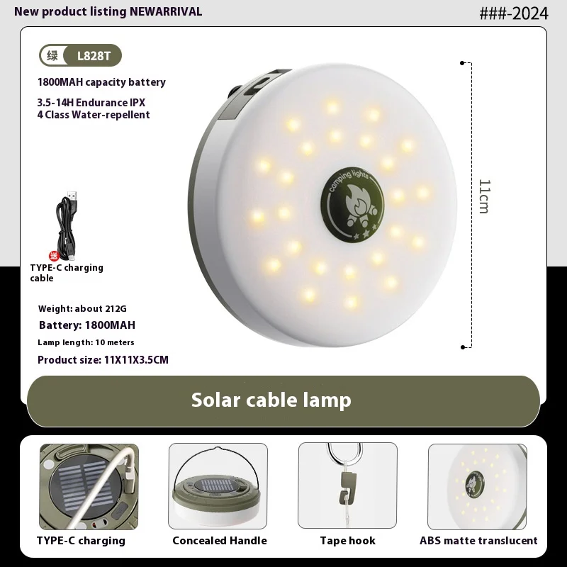 Hot Sell for Portable and Quick Storage Outdoor Camping Camp Atmosphere Light