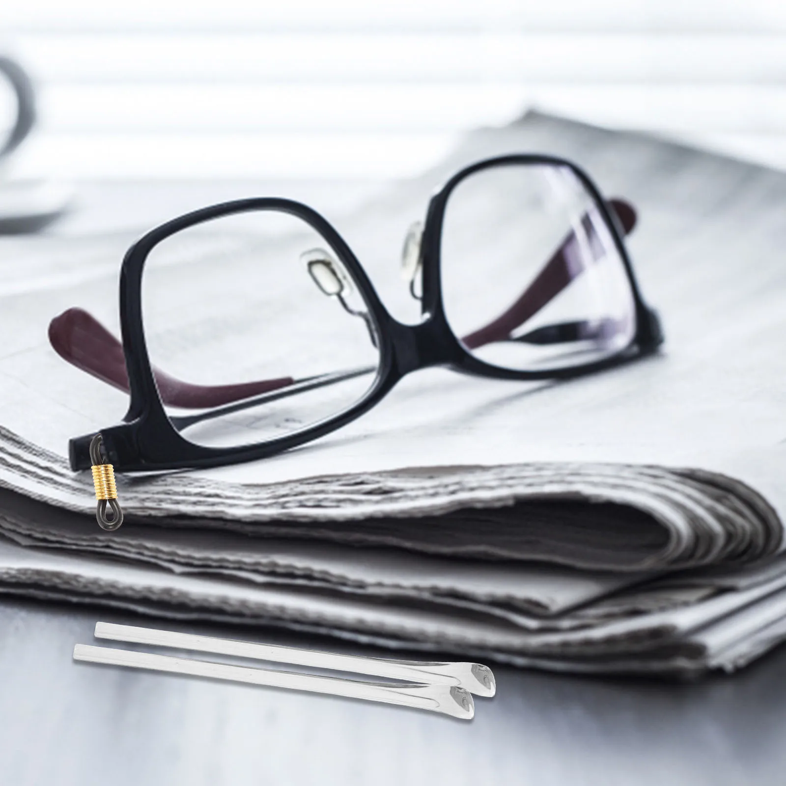 

50Pcs Eyeglass Chain Holder Secure Anti Slip Connectors for Sunglasses Reading Glasses with Flexible Silicone Tips