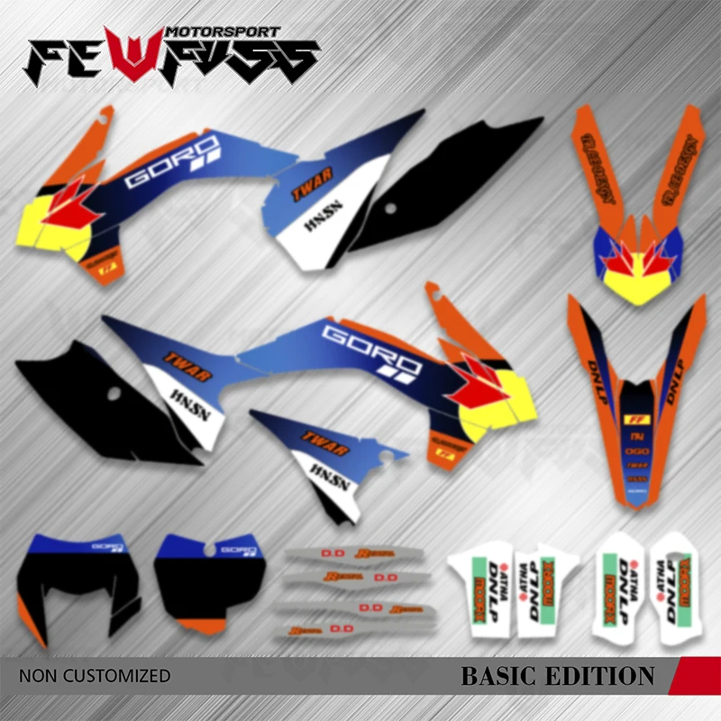

Наборы графических наклеек Fewfuss для KTM SX SXF 2013 2014 2015 EXC XCW 2014 2015 2016, номер имени на заказ