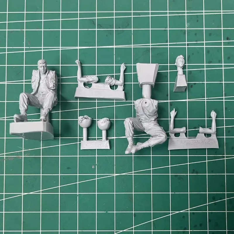 مجموعات بناء نموذج راتنج لنا طاقم الدبابات في راحة ، غير مصبوغ وغير مصبوغ ، هواية عسكرية ، مصغر ، مقياس ، رقمان ، C694