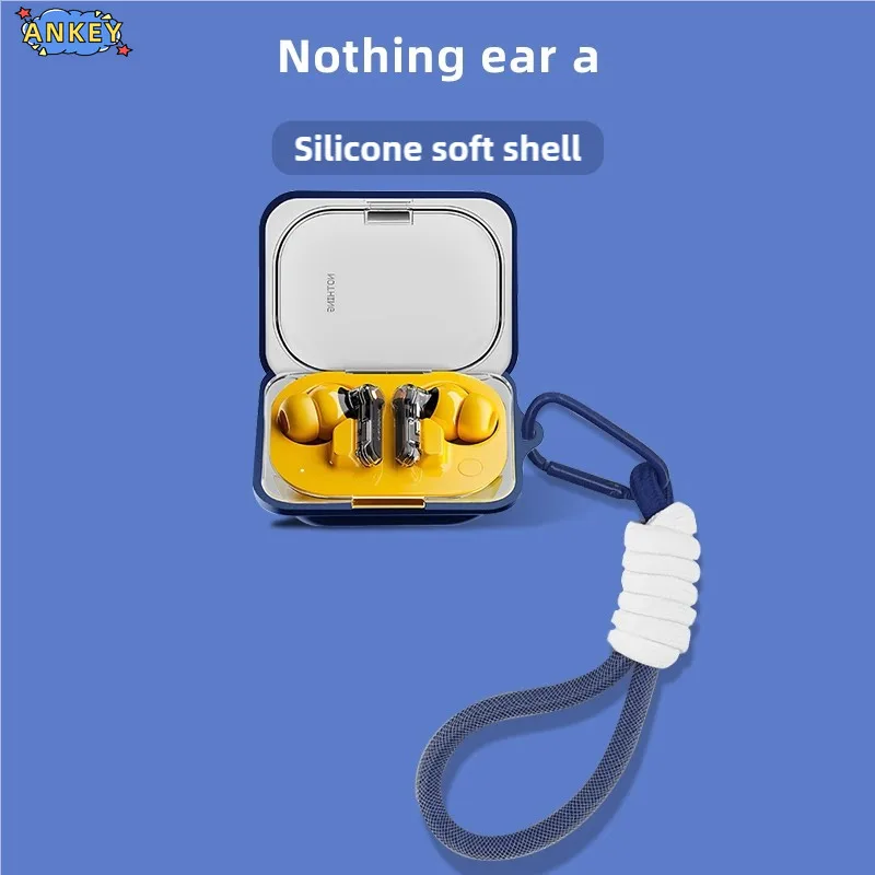 for Nothing Ear (a) Case Soft Protective Cover Nylon Lanyard Headphone Shells Anti Dust Sleeve Hand Rope Strap Accessories