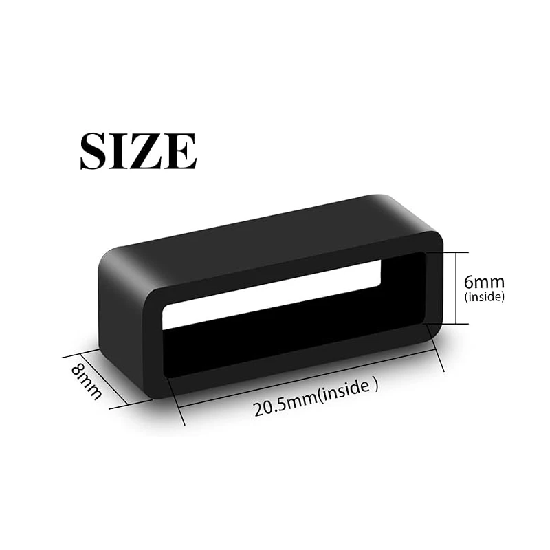 2/4/10Pcs Rubber Replacement Fastener Rings Silicone Watch Retainers 12mm 14mm 16mm 18mm 20mm 22mm 24mm 26mm