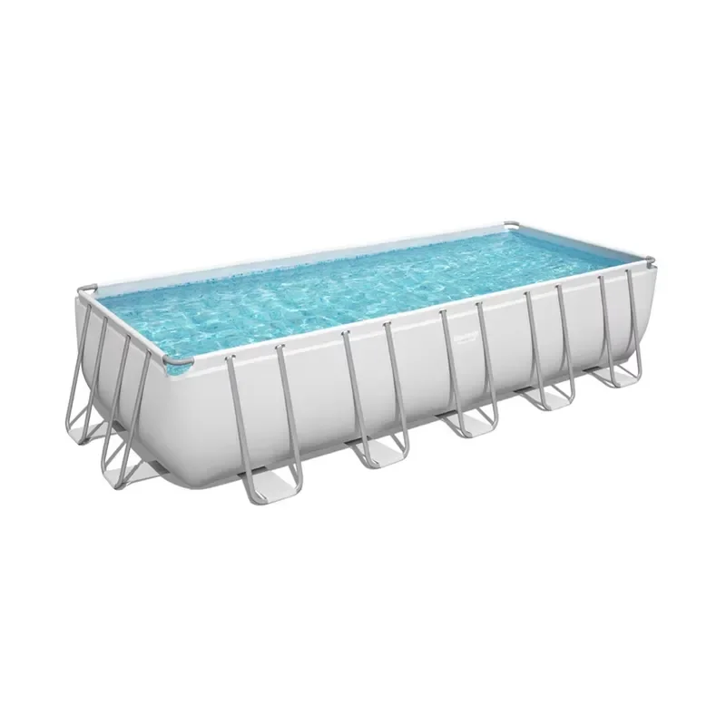 5612B 21' X 9' X 52" Rectangular Large Power Steel Frame Family Swimming Pool Set