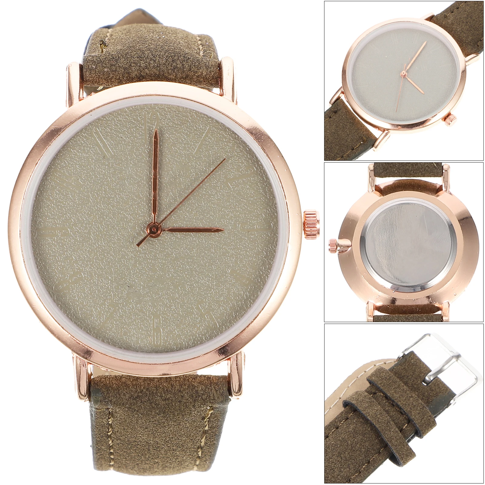 

Watch Thin Strap Wristwatch Fashion Quartz Accurate Time Durable Large Dial Minimalist Gift Valentine Christmas Birthday