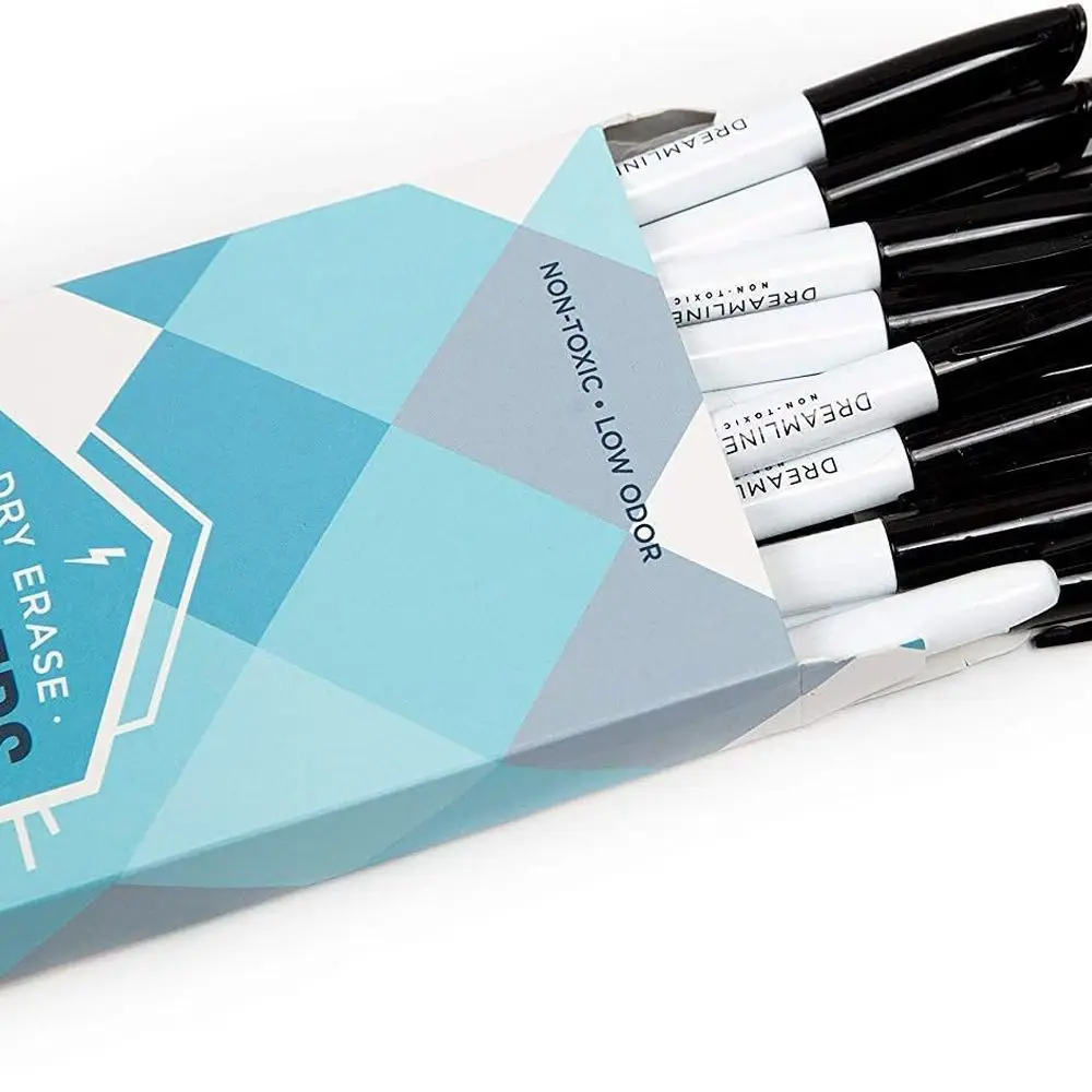 مجموعة الحافظة للمسح الجاف للفصل الدراسي مكونة من 30 قطعة مع علامات السبورة البيضاء |   ألواح بيضاء صغيرة محمولة للملاحظات والقائمة