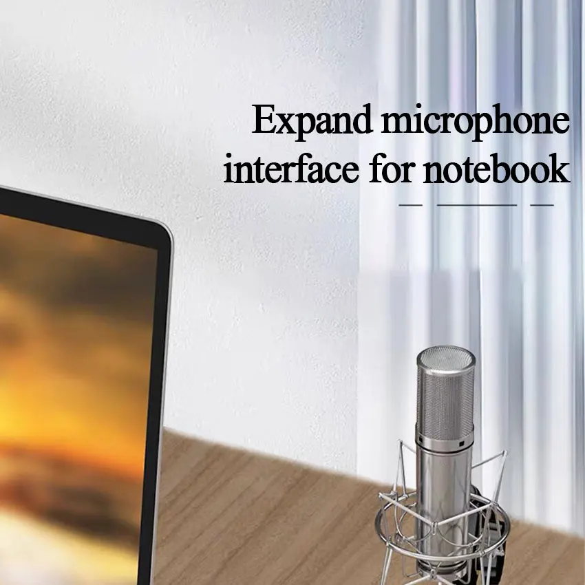 سماعة الرأس الفاصل 3.5 ملم الصوت + هيئة التصنيع العسكري سماعة رأس ستيريو الفاصل الصوت 3.5 ملم 4 القطب جاك Y كابل ل PS4 ، PC سماعة الألعاب ، Xbox One