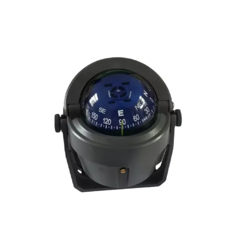 ISURE MARINE Boat Navigation YQ-50F Angler Compass, Explorer Compass, With Blue Dial, Black