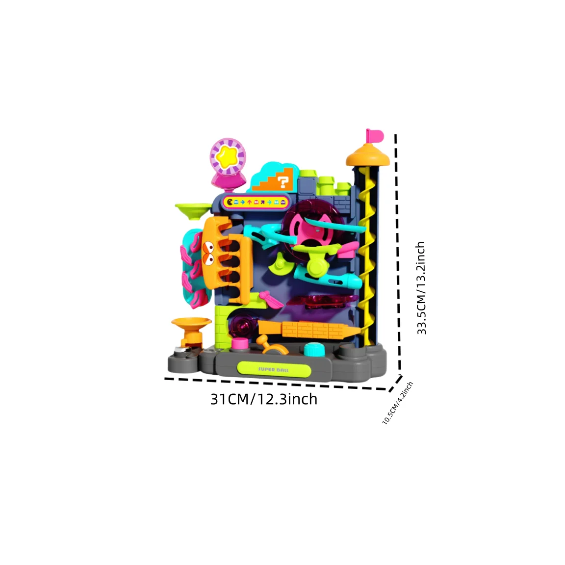 Jouet éducatif Montessori multicouche, jeu d'aventure sur Rail, modèle de boule roulante, cerveau interactif pour enfants