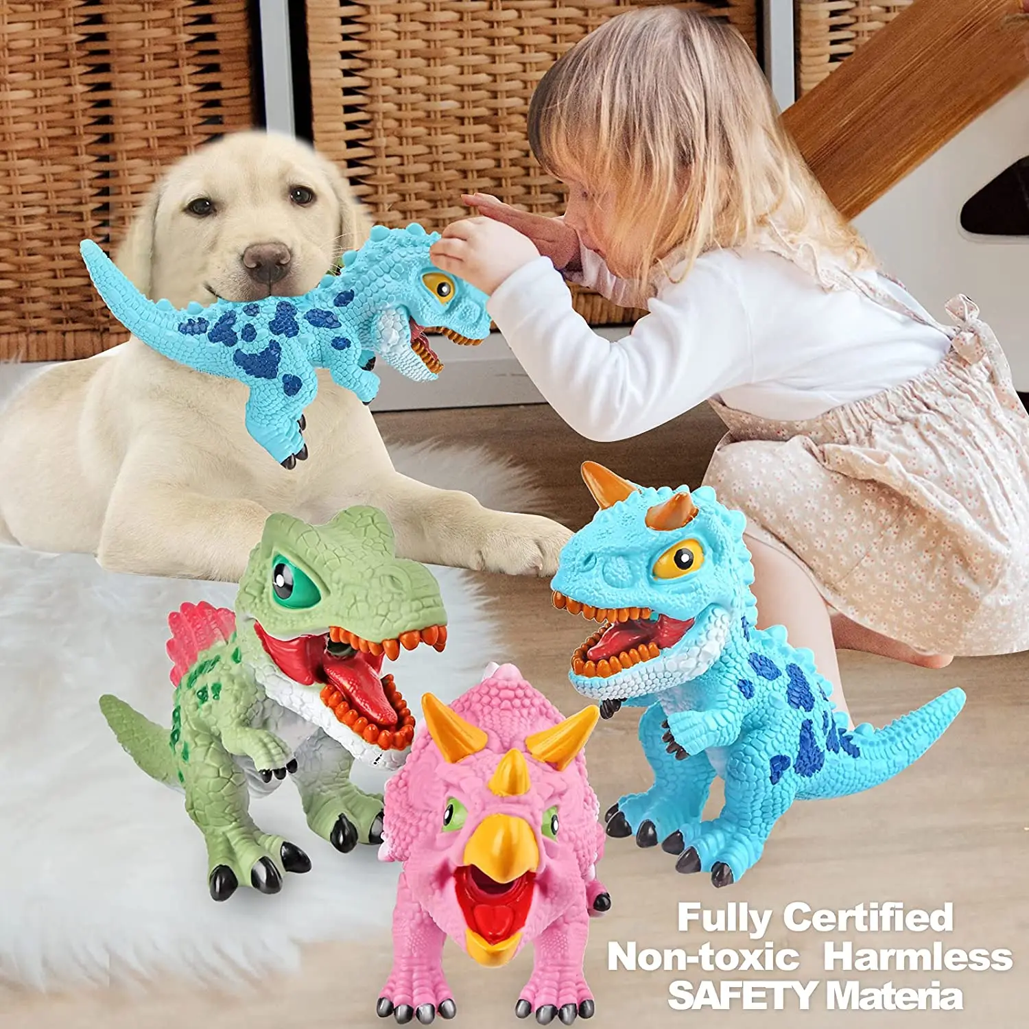 Dinosaur Toy Rubber Dinosaur Soft Toy Boy Gift Stress Relief Squeeze Toys For Boy