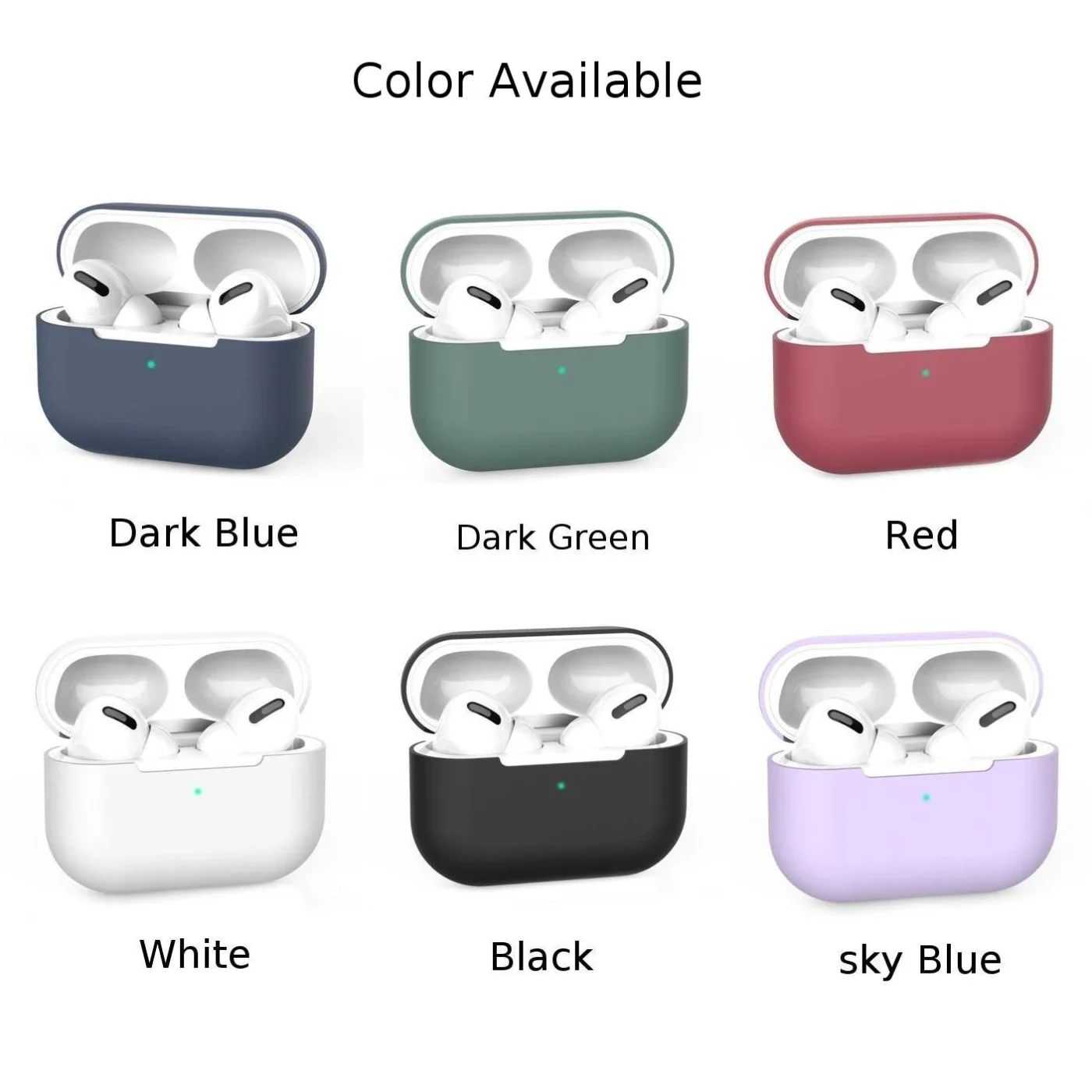 For AirPods Pro Wireless Bluetooth Headset Case Silicone Scratch Proof Case Cover With With Hooks Headphone Accessories