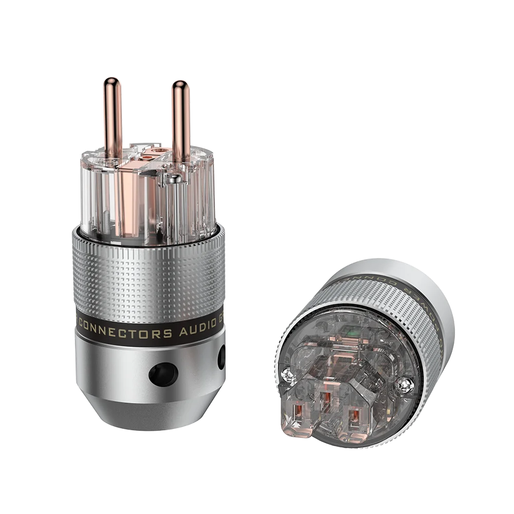 High-End Audio Schuko Power Plug & IEC Female Connector