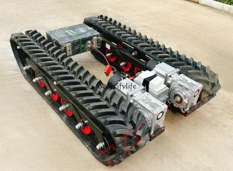 Double Motor Remote Control Track Chassis Small Ivy Orchard Modification Wire Saw Cutting