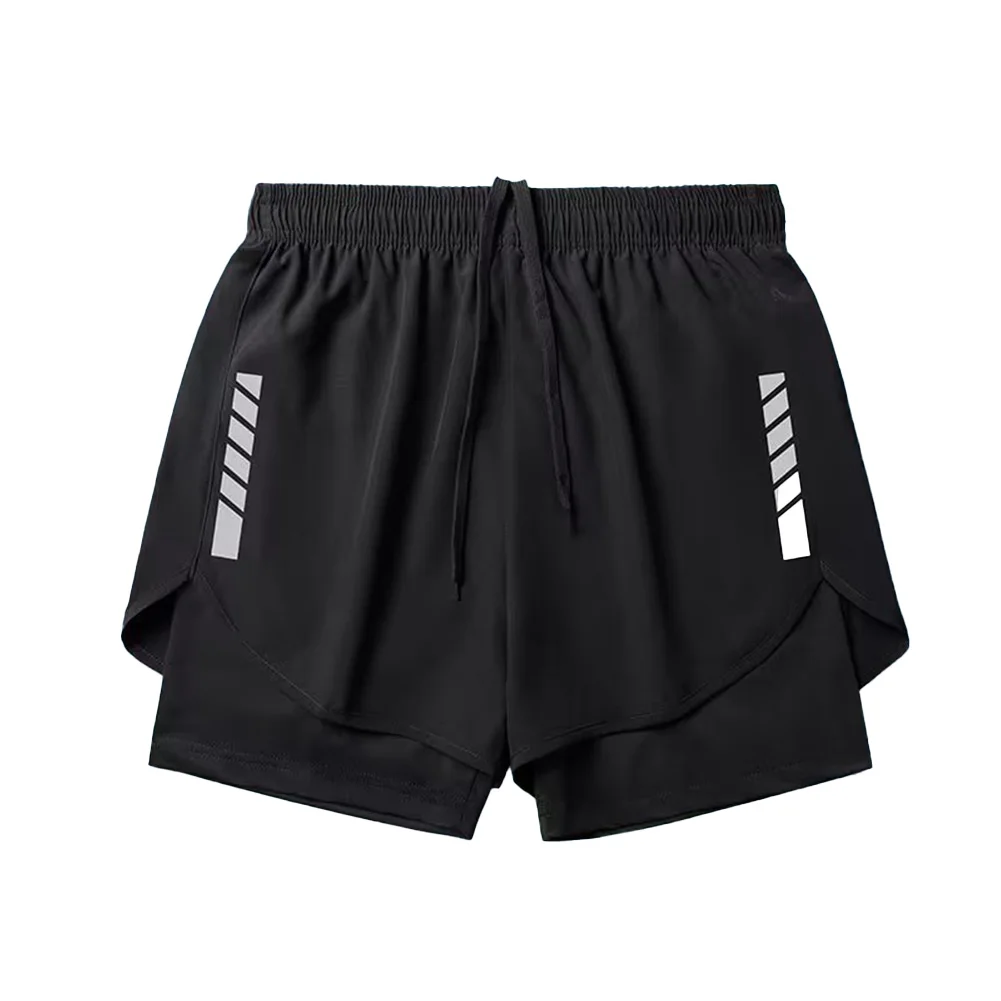 Pants Shorts Black Blue M-3XL Polyester Men Short Pants Running Soft Solid Sportswear Training Trunks Brand New