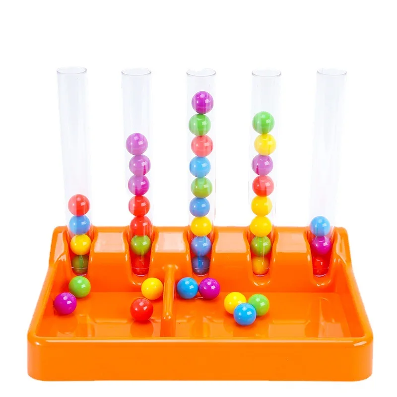 Fun Montessori Educational Toys Kids  Rainbow Balls Sorting Tweezers Color Matching Card Math Toddler Learning Children's Gifts