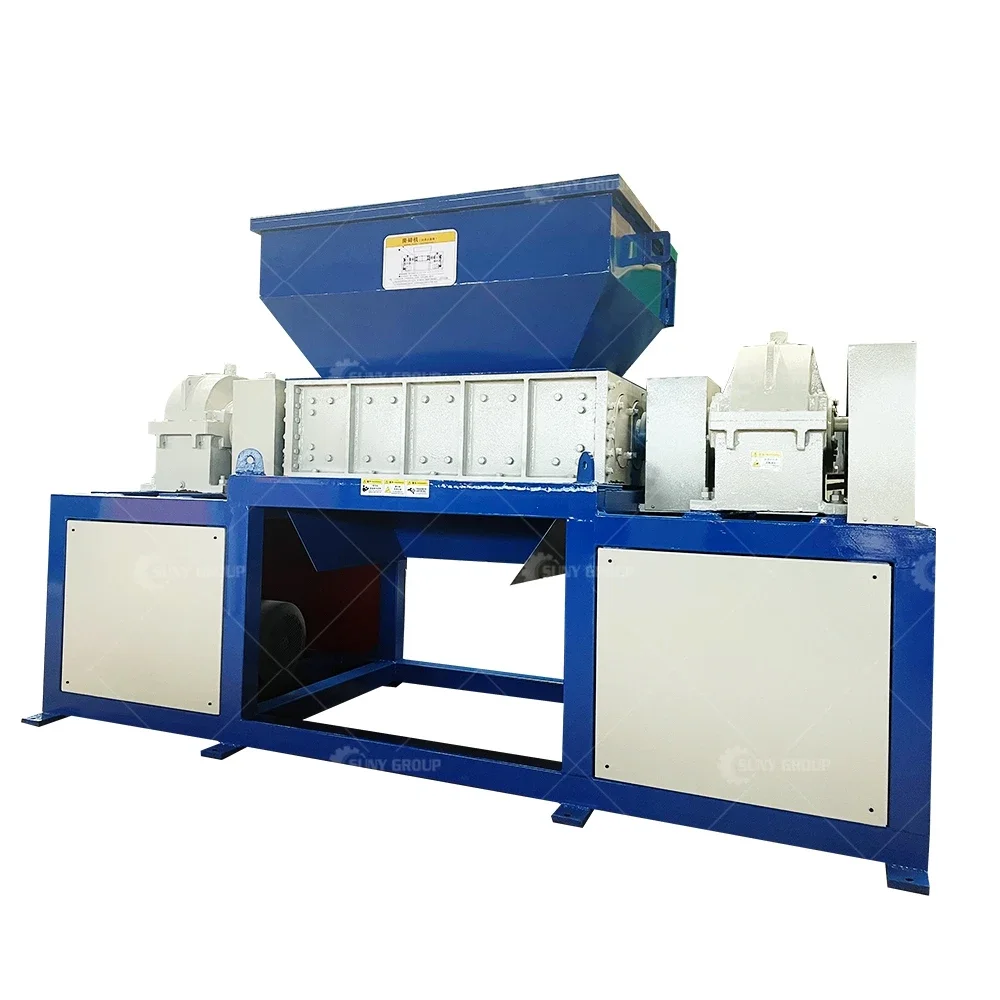 China Top Manufacturer Scrap Metal Shredder Machine Double Shaft Shredder Machine Cardboard Box Shredder