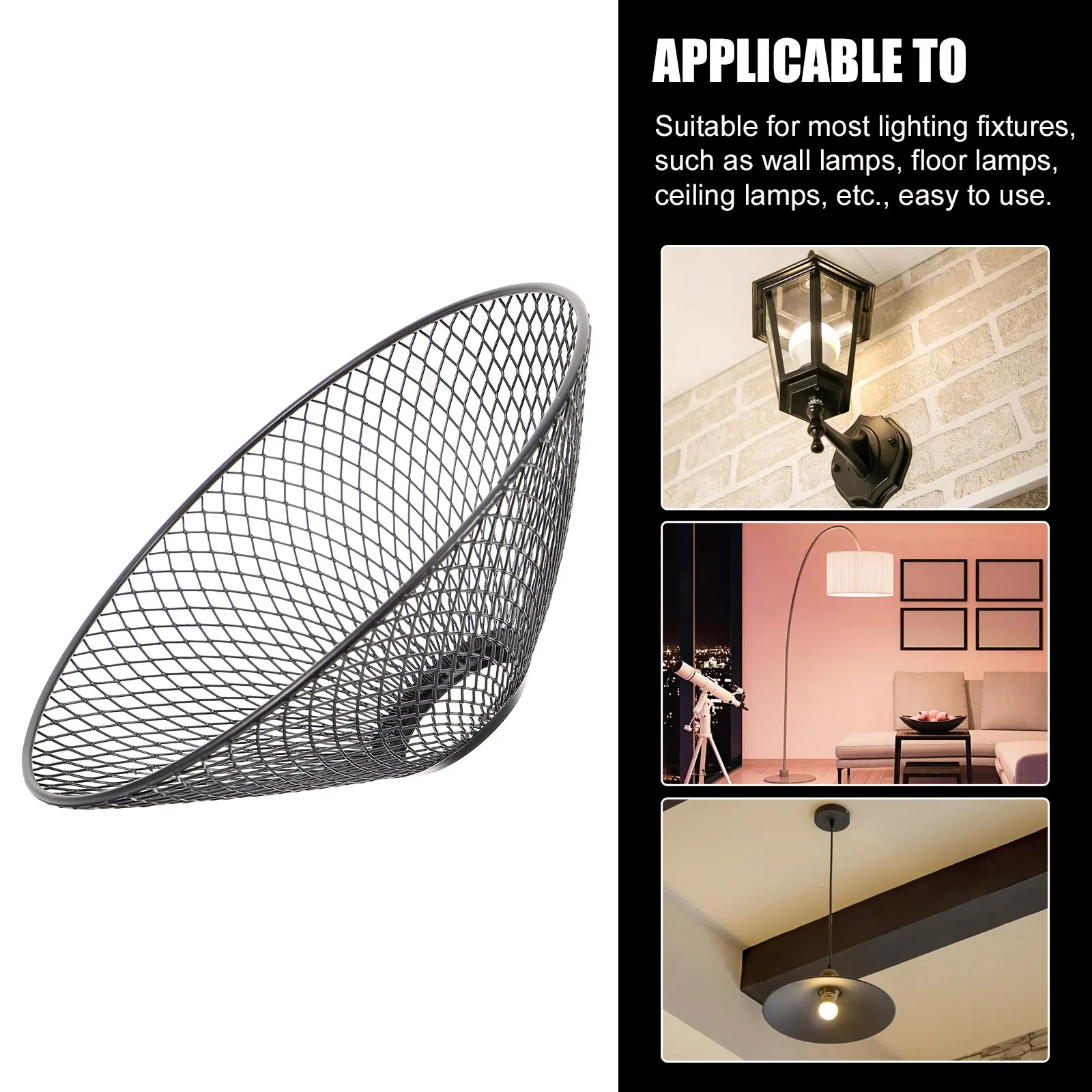 

Metal Pendant Light Cover Hollow Out Lamp Shade Decorative Wire Mesh Lampshade for Home Lighting Pendant Light Cover