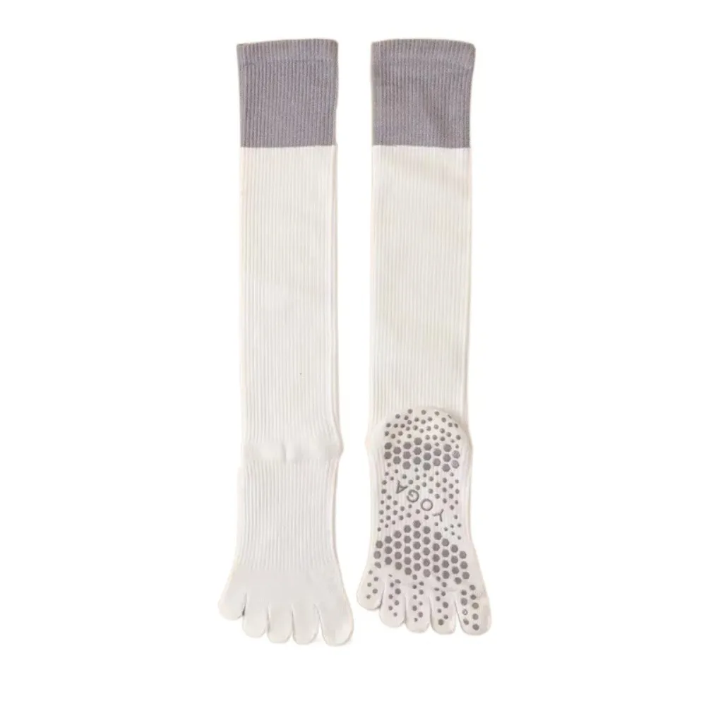

Professional Anti-slip Yoga Socks Silicone Grip Sport Stockings Compression Fit Long Tube Socks Sport Activities
