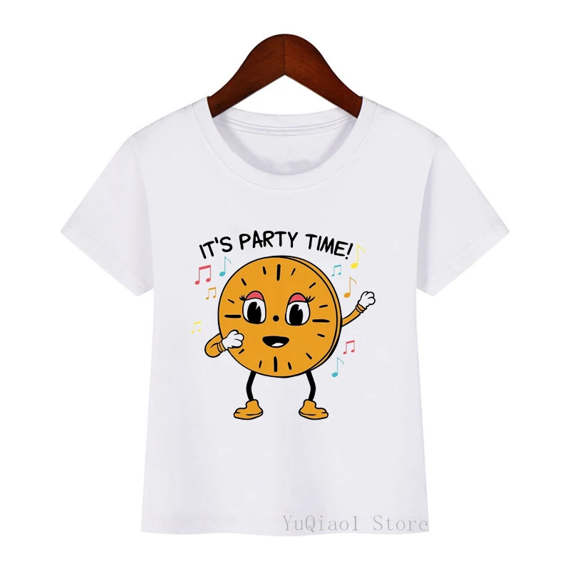 Tva Tijd Vliegt Angel Cartoon Print T-shirt Tops Voor Meisjes/Jongens Grappige Loki Kinderkleding Zomer Korte Mouw T-shirt jongen