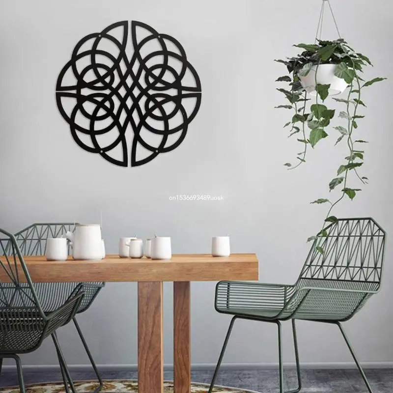 Металлический круглый CelticKnot Wall Art Минималистский художественный современный подвесной настенный декор