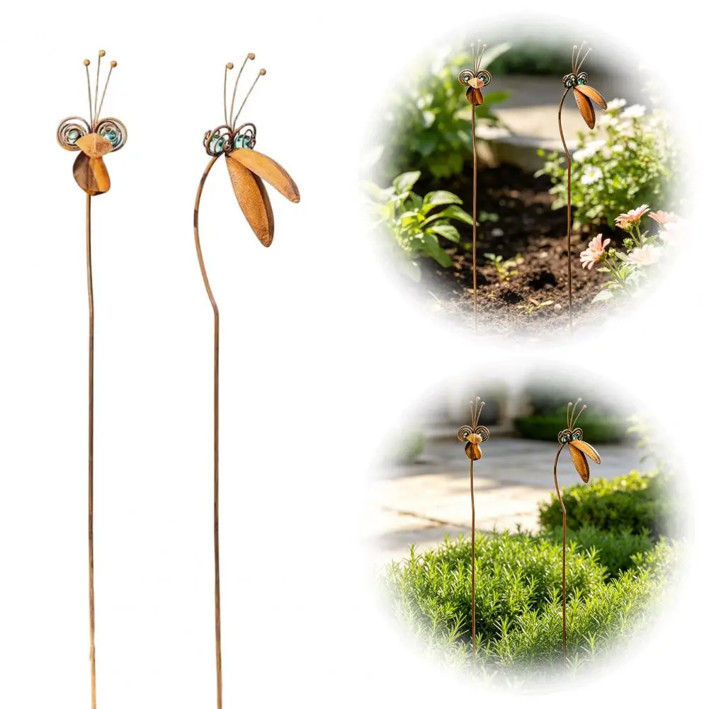 

Bronze Finish Garden Stake Rusty Metal Durable Bird Decorative Yard Art for Outdoor Patio Lawn Garden Decor