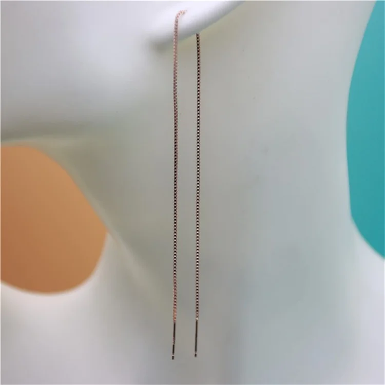 Серьги-подвески-Женские-Длинные-Короткие-из-серебра-золотистого-и-розового-цветов
