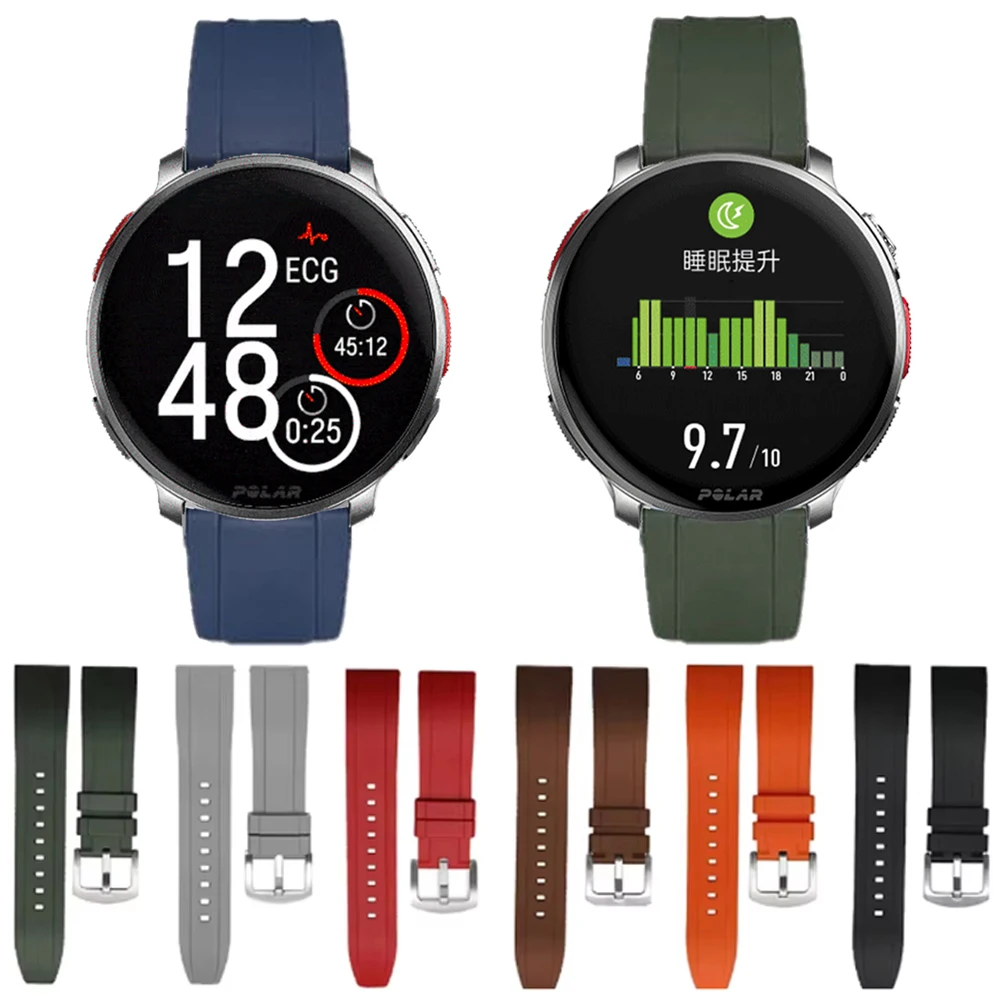 

Спортивный силиконовый браслет для POLAR Vantage M M2/V2 SHIFT/V3 Band Grit X Pro IGNITE 3 2 20 мм 22 мм LTE ремешок аксессуары браслет