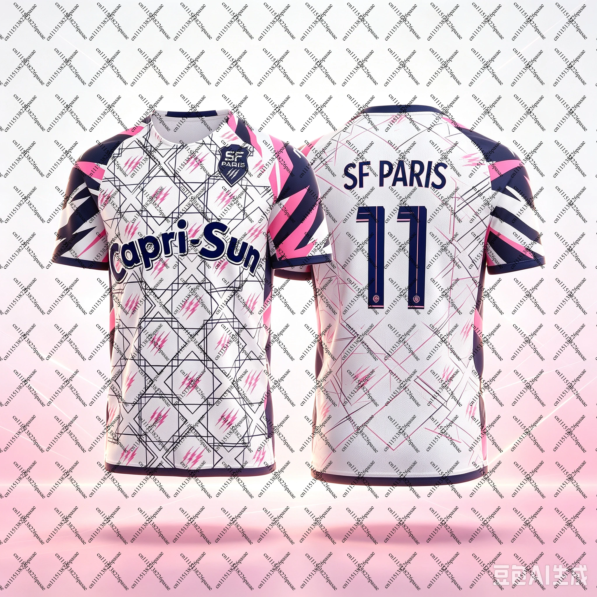 New Men Rugby Sports Jersey T-Shirt Paris Stade De France Third Jersey Loose Quick Drying Tee Outdoor Fitness Casual Beachwear