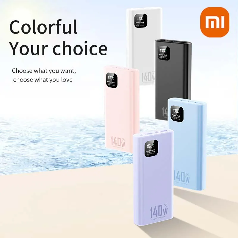 باور بانك Xiaomi 100000mAh عالي السعة 140 وات PD 22.5 وات شاحن بطارية محمول فائق السرعة لهاتف iPhone 12-17 وسامسونج #2
