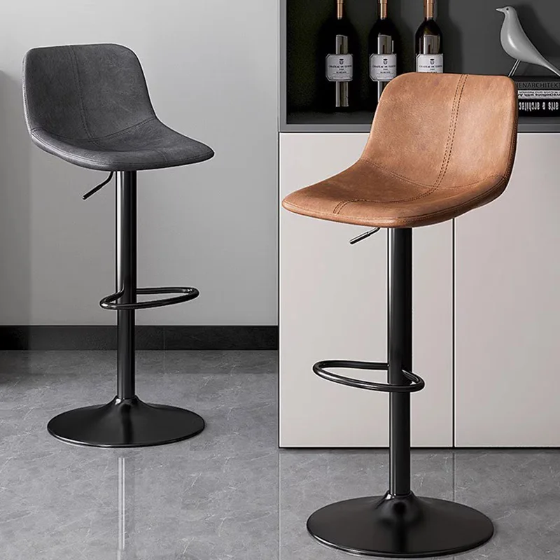 

Grey Modern Bar Chairs Minimalistic Lounge Luxury Coffee Shop Bar Chairs Bedroom Nordic Taburete Alto Para Cocina Furniture