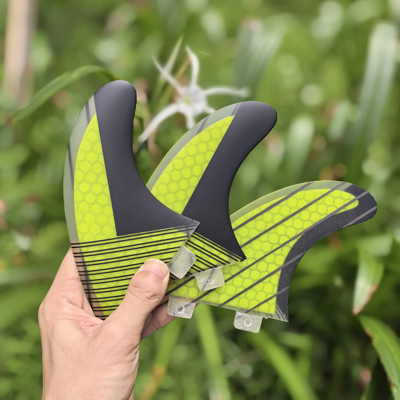 UPSURF FCS M Surfboard Tri Fins Carbon Fiber Honeycomb Quilhas High Performance Surfing Fin System for Surfboards