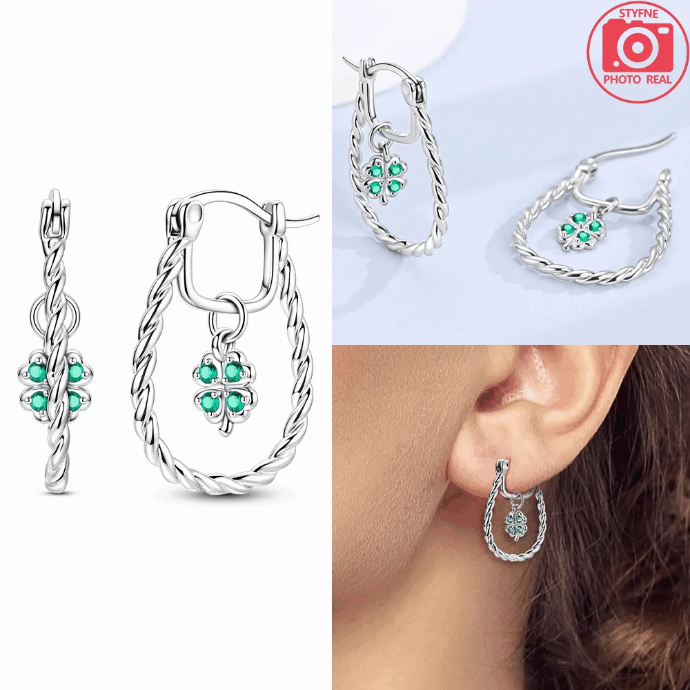 

Sterling Silver 925 Blue Cross Earrings Snake Dragonfly Hoop Earrings Jewelry Party Exquisite Gift Original Design