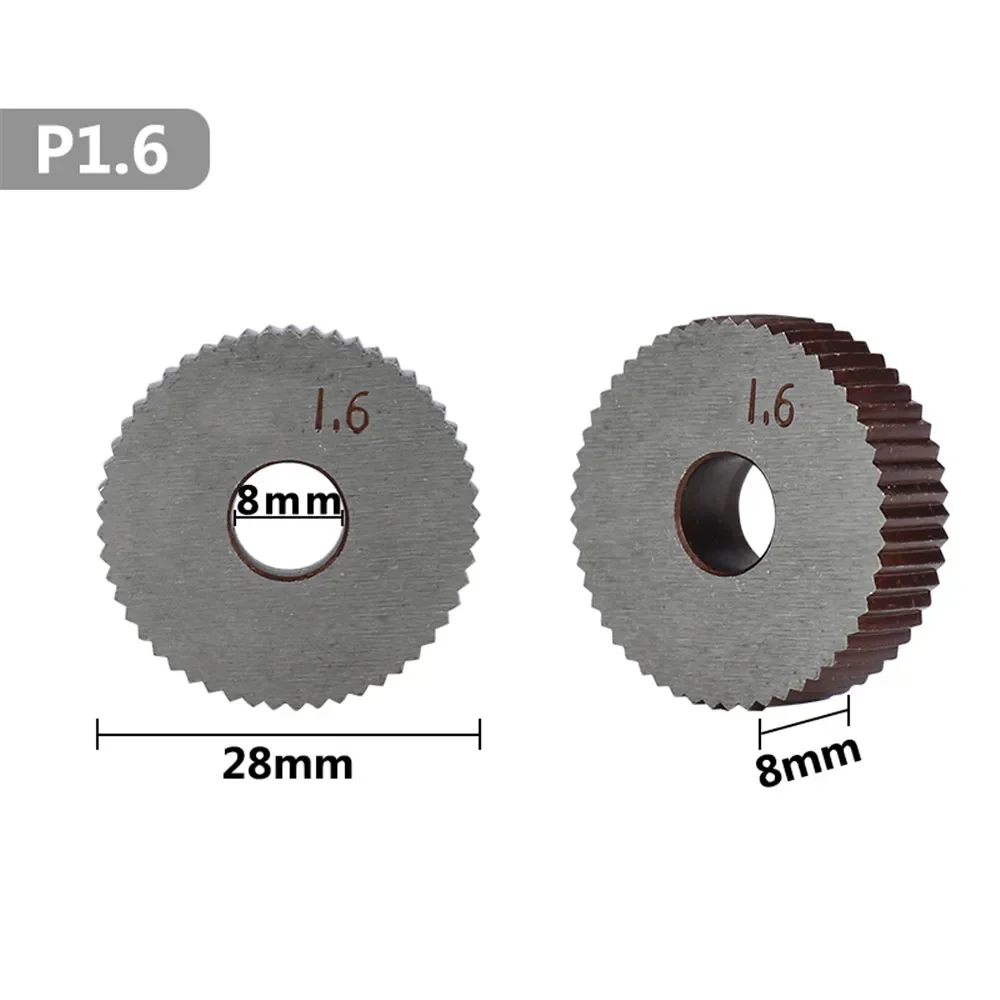 Khoan Sắt Hss Bánh Xe Máy Tiện Knurling Dụng Cụ Kim Loại Tiện 2 Cái 1.6Mm Bộ