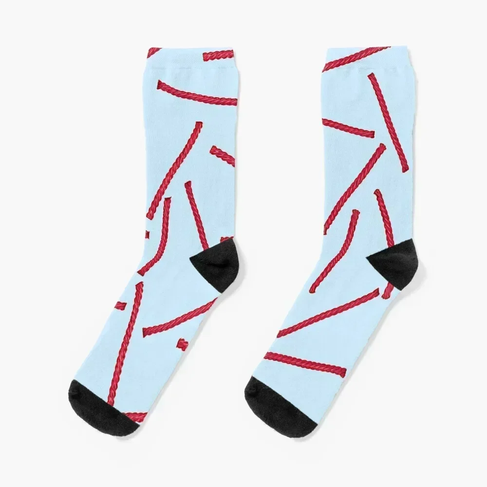 

Red Licorice Candy Socks loose winter gifts sports stockings summer Ladies Socks Men's
