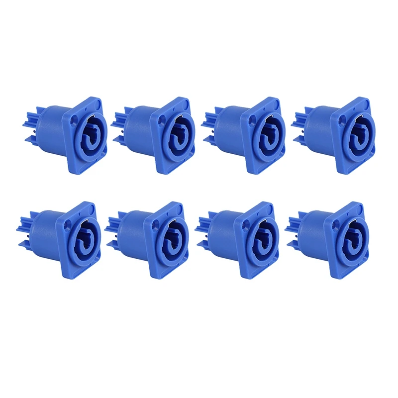 8 Pcs Powercon Chassis Connector 20A 3 Pin Power Female Socket Terminals NAC3MPA-1&NAC3MPB-1 For Electric Drill LED