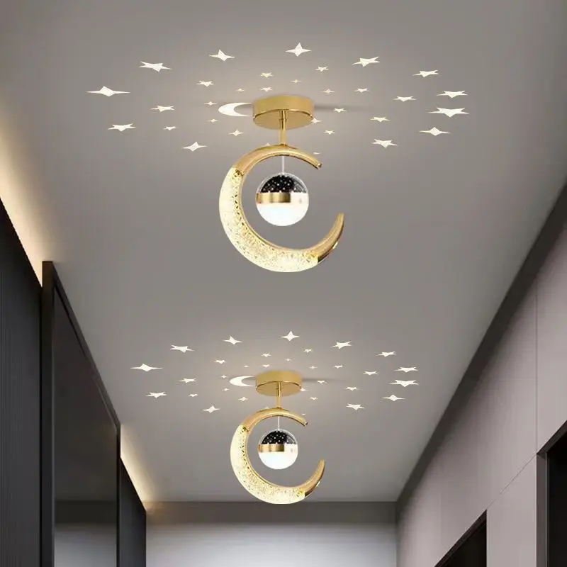 복도 복도 천장 조명 입구 LED 천장 조명, 별빛 분위기 천장 펜던트 조명, 침대 옆 걸이식 램프, 홈 장식