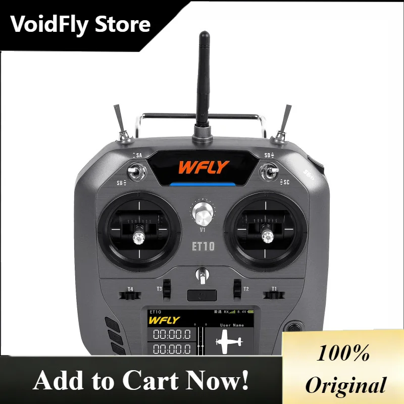 VoidFly Remote Controller For WFLY ET10 FPV Fixed Wing Drone Upgrade From ET07 Support TBS Nano Receiver