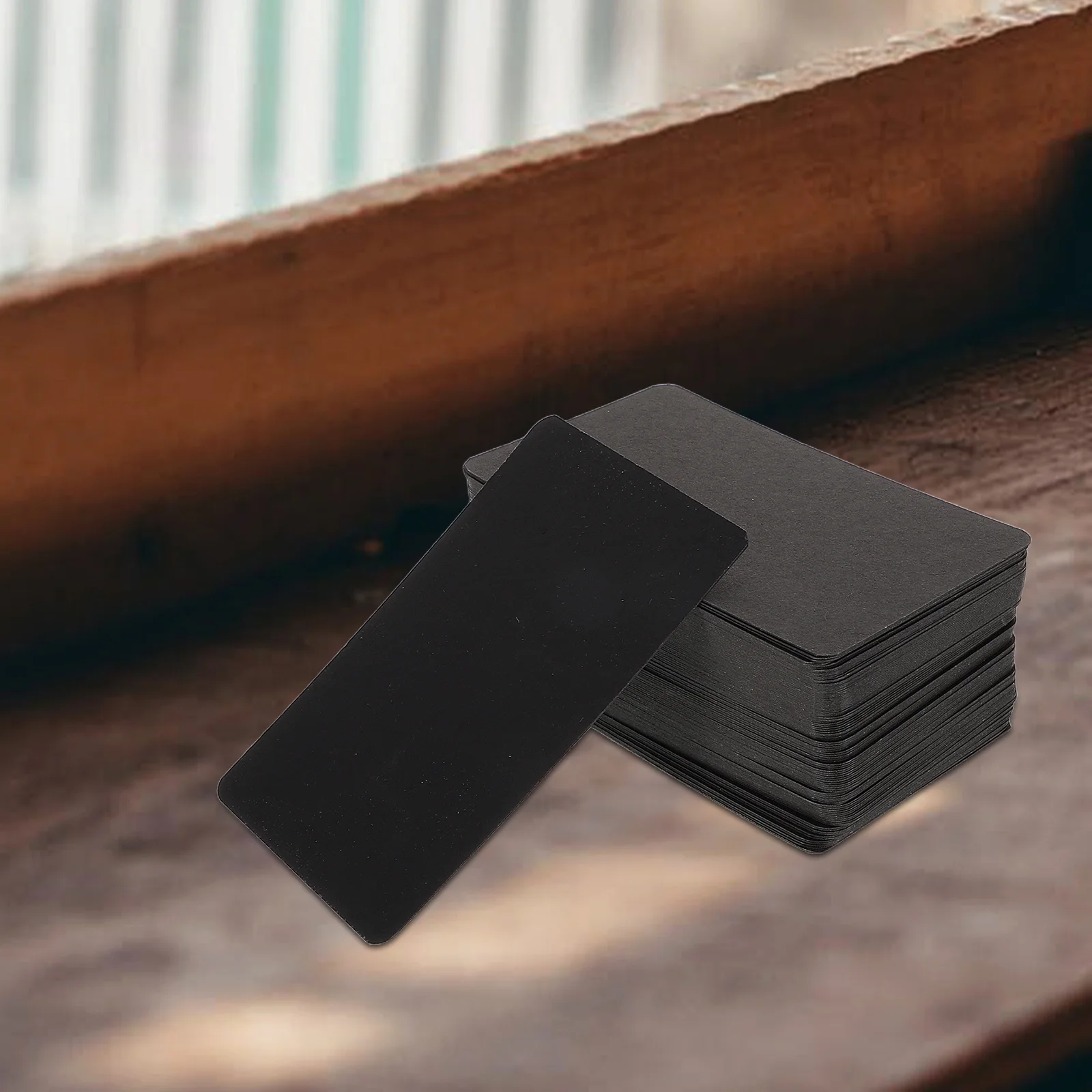 100pcs Black Blank Cards 3.5X2.5 Inches Sturdy Matte Paper For Diy Greeting Playing Word Index Notecards Craft Bulk Stationery