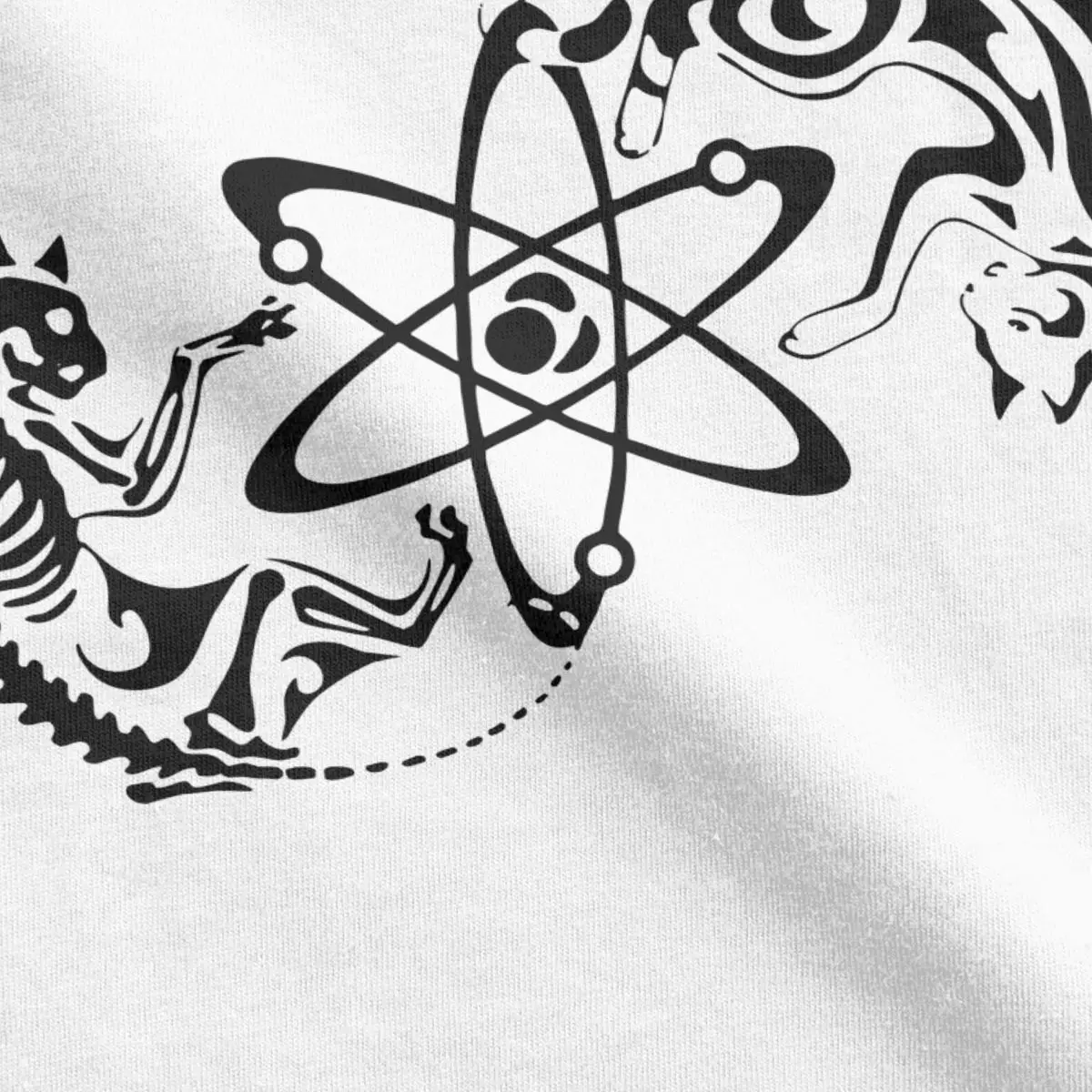 Camiseta de algodón con estampado de gato Schrodinger para hombre, camisa de manga corta para mecánica cuántica, física, ciencia, Geek, Nerd