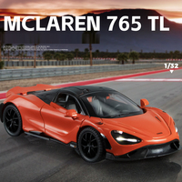 1: 32 Malaren 765TL Alloy Car Model Diecasts Toy With Sound and Light Vehicles Decoration Toys For Kids Gift