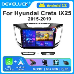 車のマルチメディアビデオプレーヤー,GPSナビゲーション,Carplay,分割画面,4g,2 din,10.1インチ,Android 12,ハイトスクリーンモデルix25 2015-2021に適合