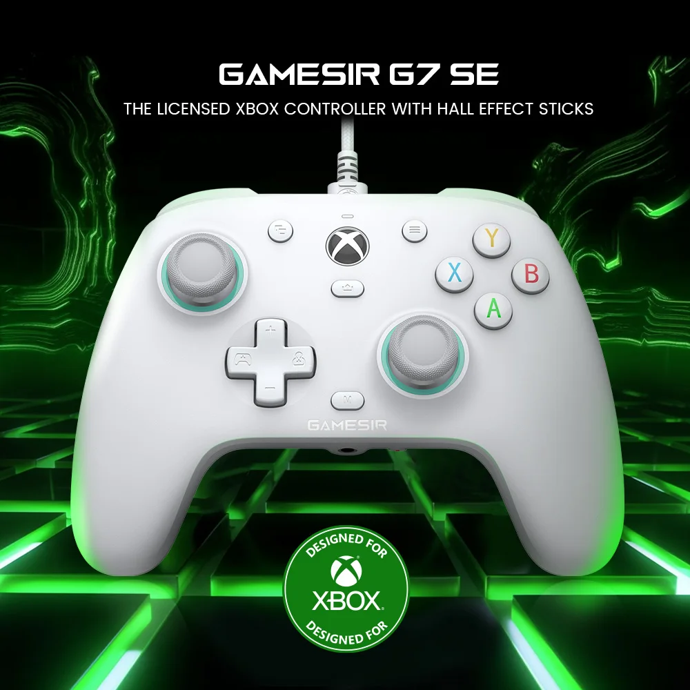 

GameSir G7 SE Xbox Gaming Controller Wired Gamepad for PC, Xbox Series X, Xbox Series S, Xbox One, with Hall Effect Joystick