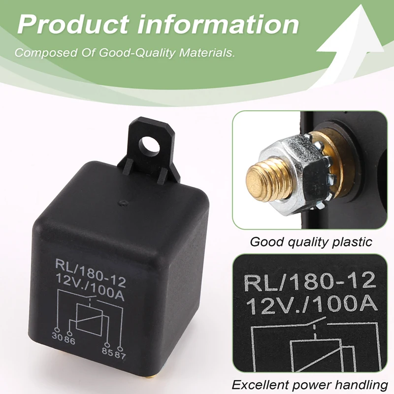 High Current Relay Starting Relay Power Car Truck Motor Automotive Heavy Current Start Relay Low Power Consumption