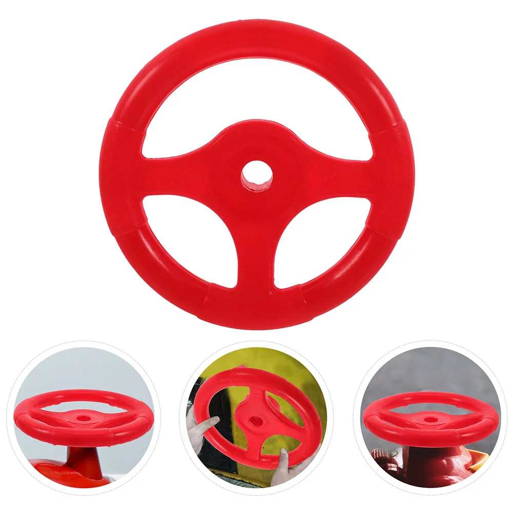 2 Pcs Children's Steering Wheel Swing Toys Wagon Driving Kids Car Backseat Play Toddler Simulation Driving Accessories Bright