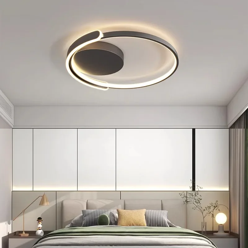 modern minimalista circulo lampada led teto ferro redondo lampadas do quarto regulaveis para o quarto iluminacao home decor lustre luminaria 01