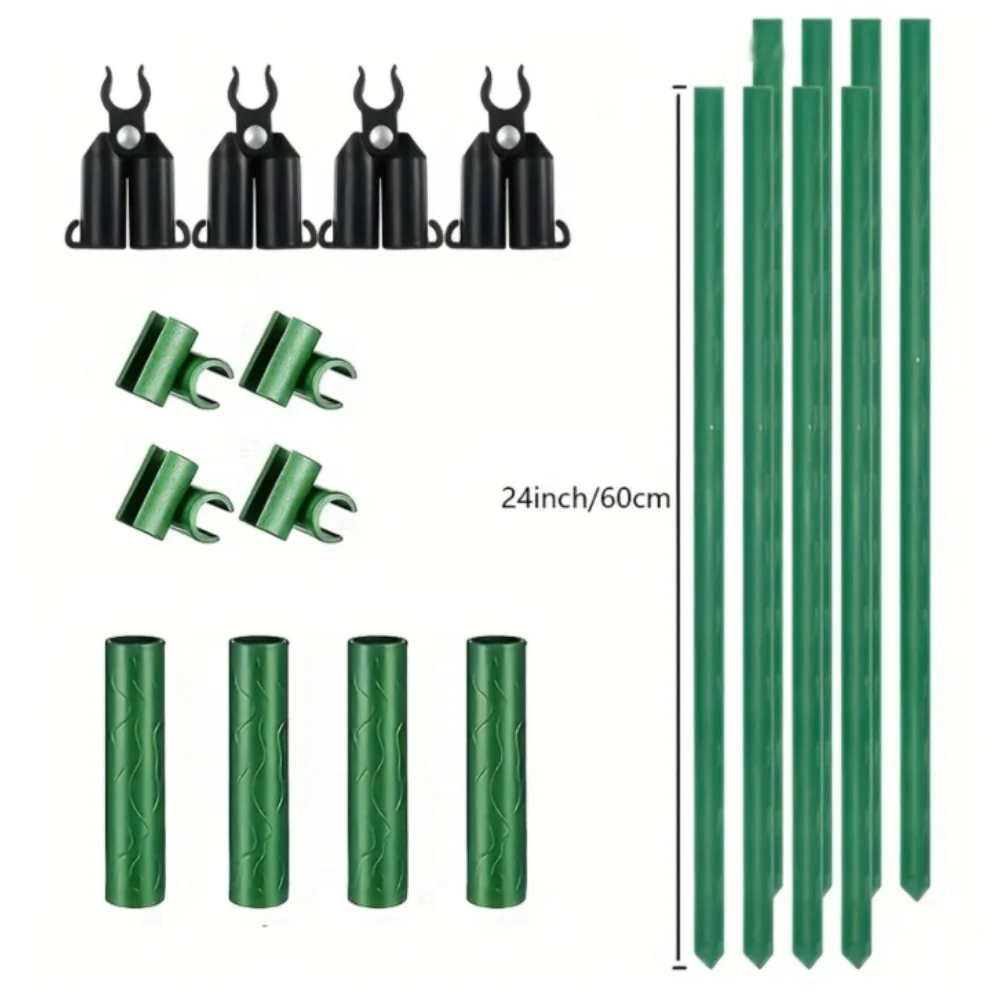 16 inch and 24 inch Adjustable Garden Trellis with 11mm Steel Pipes for Cucumbers Tomatoes Peas Indoor Outdoor